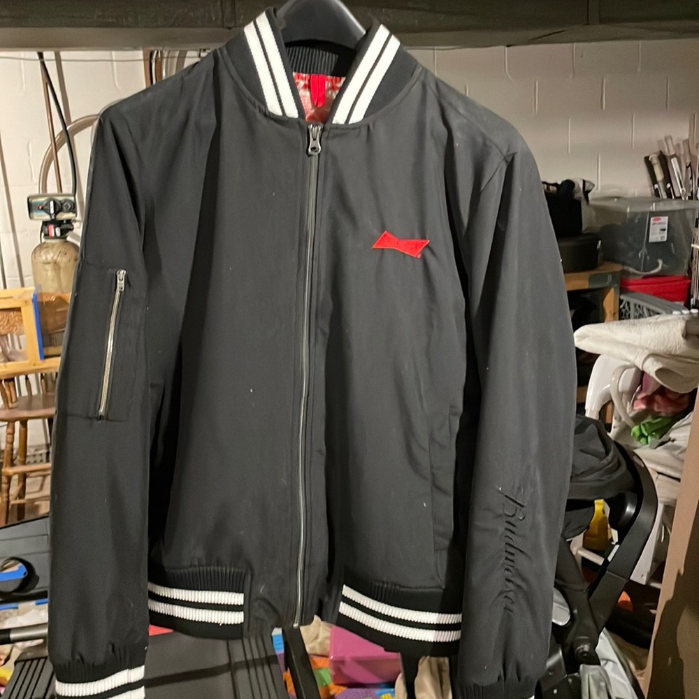 Brand new, never worn, fresh out of box, Budweiser Zero bomber style jacket.